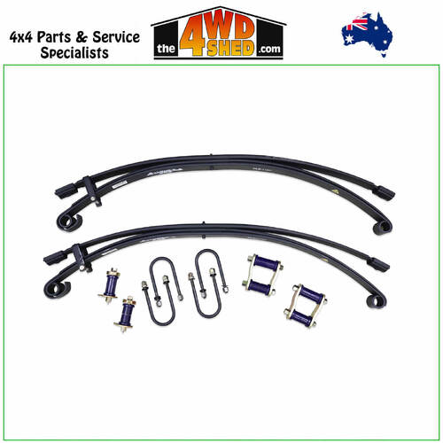 Formula Parabolic Leaf Spring Kit 50mm Lift 400-600kg Toyota Landcruiser 79 Series 1999-2006