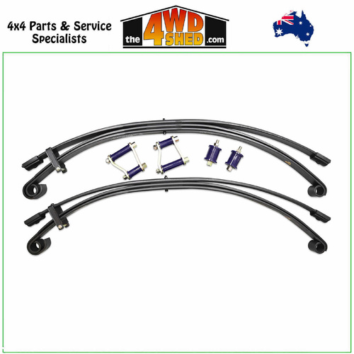 Formula Parabolic Leaf Spring Kit 50mm Lift 700kg+ Toyota Landcruiser 78 79 Series 2007-On