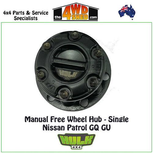 Hulk Free Wheel Hub Single Only - Nissan Patrol GQ GU