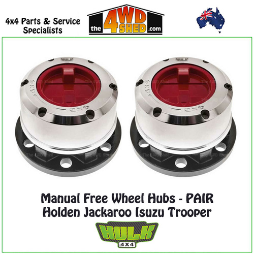 Hulk Free Wheel Hubs PAIR - Holden Jackaroo Isuzu Trooper