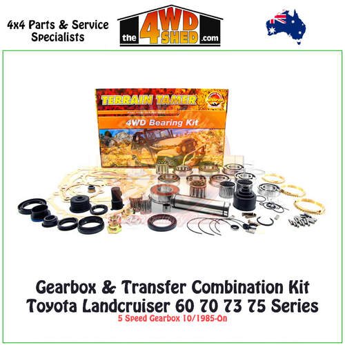 Gearbox & Transfer Combination Kit Toyota Landcruiser 60 70 73 75 Series - 5 Speed