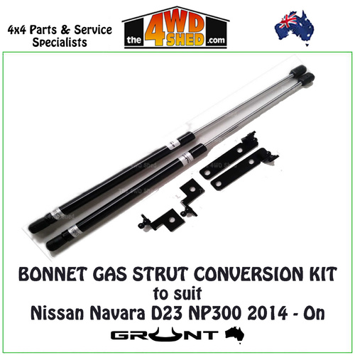 Bonnet Gas Strut Conversion Kit Nissan Navara D23 NP300 2014-2025