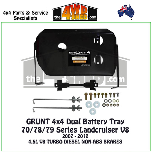 Dual Battery Tray 70 78 79 Series Toyota Landcruiser V8 4.5l Diesel Non-ABS
