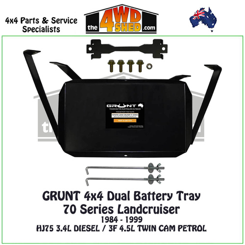 Dual Battery Tray 75 Series Toyota Landcruiser 3.4l Diesel 4.5l Twin Cam Petrol