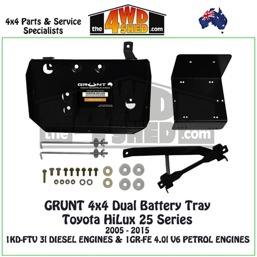 Dual Battery Tray Toyota Hilux 25 Series