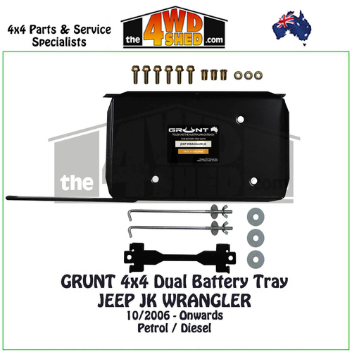 Dual Battery Tray Jeep JK Wrangler
