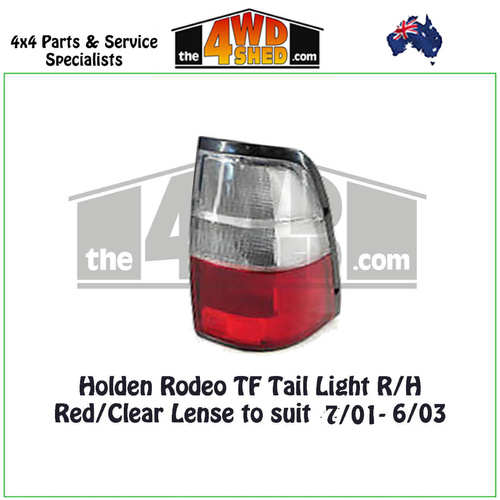 Holden Rodeo TF 7/01-6/03 Tail Light - Right