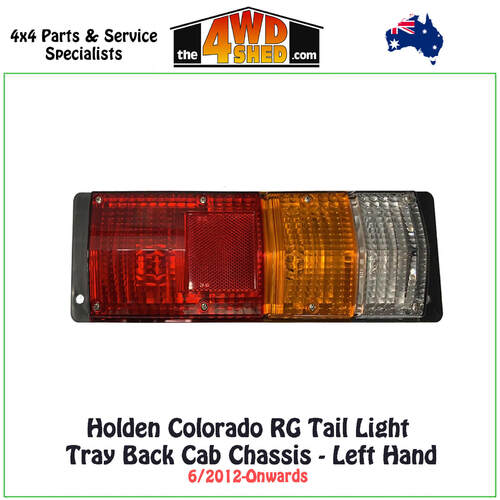 Holden Colorado RG Tail Light Tray Back 6/2012-On - Left