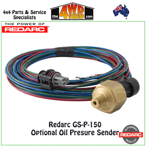 Redarc GS-P-150 150psi Oil Pressure Sensor - 1/8 NPT Thread