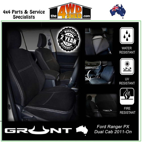 Neoprene Car Seat Cover Ford Ranger PX - Front & Rear
