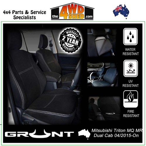 Neoprene Car Seat Cover Mitsubishi Triton MQ MR - Front & Rear