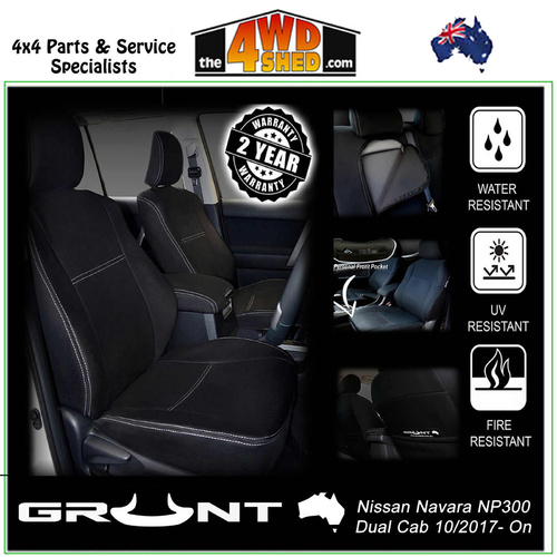 Neoprene Car Seat Cover Nissan Navara NP300 RX ST & ST-X - Rear
