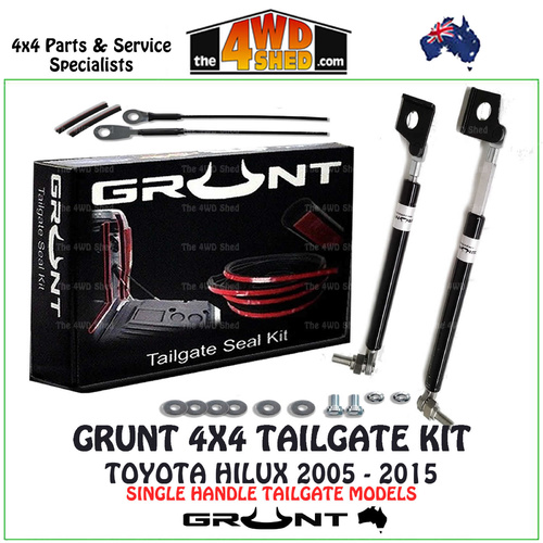 Easy Up Slow Down Strut & Seal Tailgate Kit Toyota Hilux 2005-2015 Single Handle