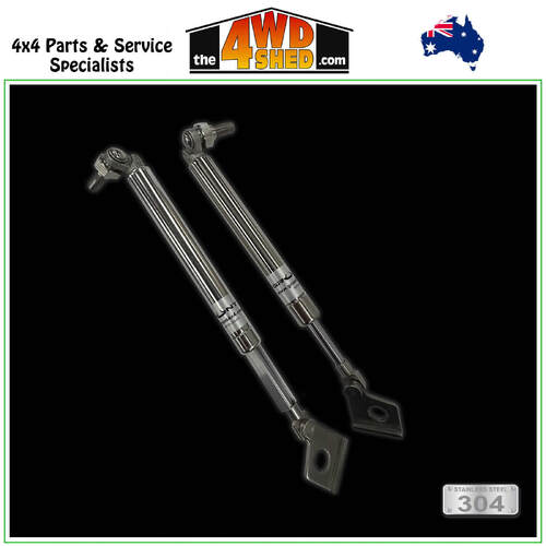 Stainless Steel Easy Up & Slow Down Tailgate Strut Kit Mazda BT50 2020-On
