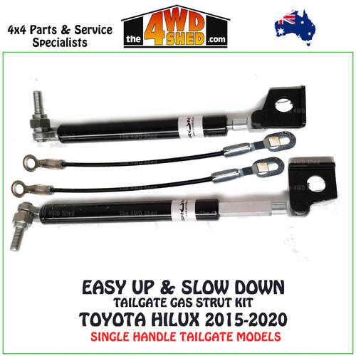 Easy Up & Slow Down Tailgate Strut Kit Toyota Hilux 5/2015-2020 suits Single Handle Tailgates