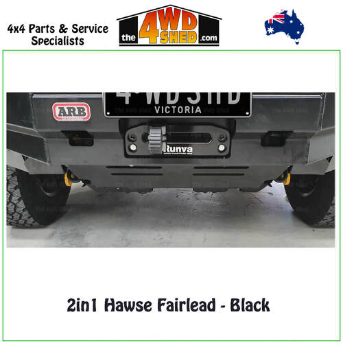 2in1 Offset Hawse Fairlead – BLACK