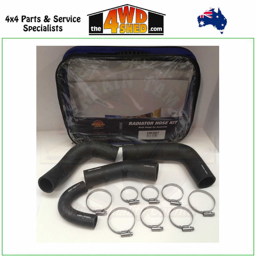 Radiator Hose Kit Toyota Landcruiser 40 45 Series 2F 4.0l 8/1980-10/1984 w/out Aircon