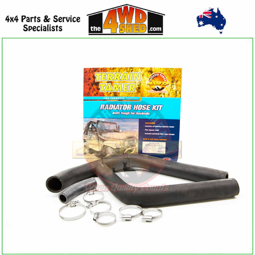Radiator Hose Kit Toyota Landcruiser 60 Series 3B 3.4l 8/1980-On