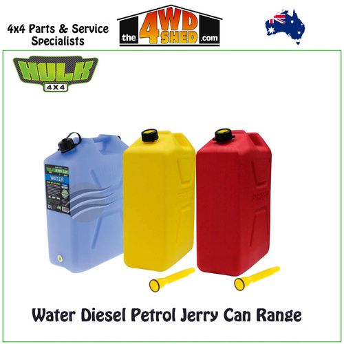 Water Petrol Diesel Jerry Can Range