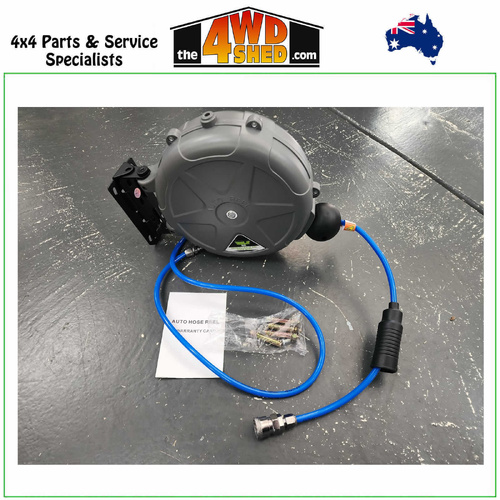 Heavy Duty Mountable Retractable 116psi Air Reel 10m x 8mm Hose