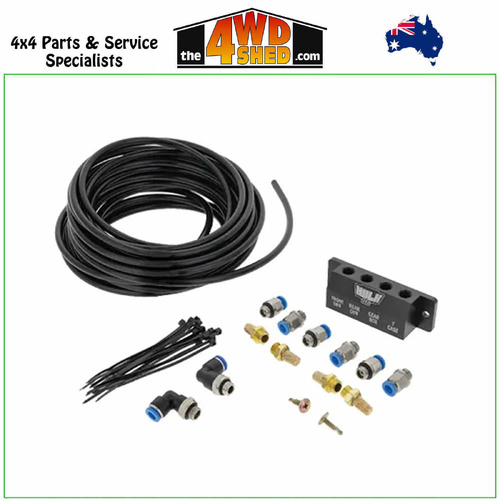 Multi Component Universal Style 4 Port Diff Breather Kit.