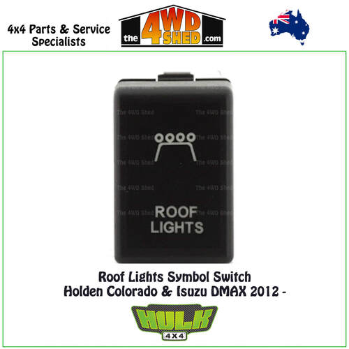 Roof Lights Symbol Switch 12V Holden Colorado & Isuzu DMAX 