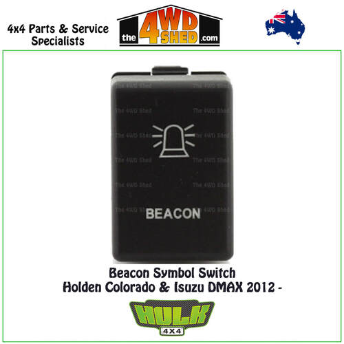 Beacon Symbol Switch 12V Holden Colorado & Isuzu DMAX 