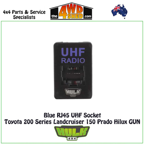 Blue RJ45 UHF Socket Toyota 200 Series Landcruiser 150 Prado Hilux GUN