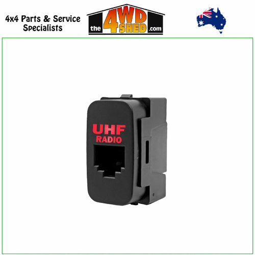 Red RJ45 UHF Pass Through Socket Mitsubishi Triton ML MN Pajero Challenger