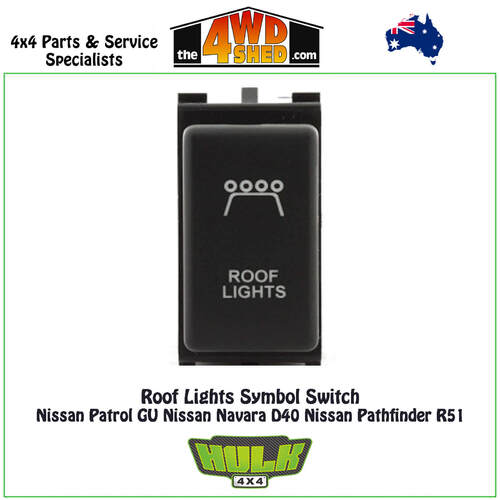 Roof Lights Switch 12V Nissan Patrol GU Navara D40 Pathfinder R51