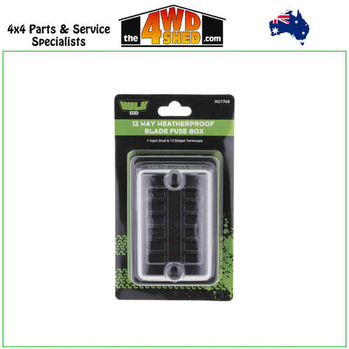 12 Way Weatherproof ATS Blade Fuse Box 1 In 12 Out with LEDs