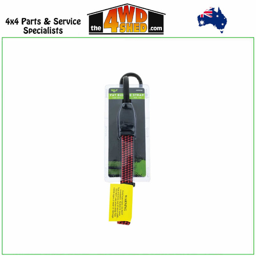 Fat Bungee Strap 19mm x 60cm Non Scratch Hooks - RED