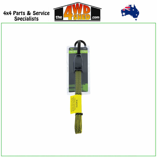 Fat Bungee Strap 19mm x 100cm Non Scratch Hooks - YELLOW