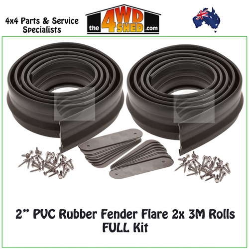 Rubber Fender Flare 2" 51mm Universal Kit - FULL Kit