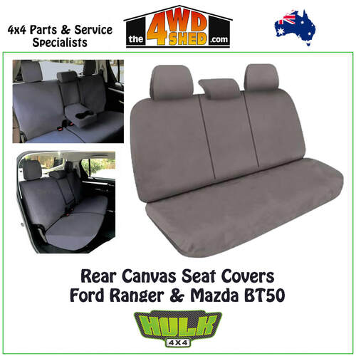 Canvas Seat Covers Ford Ranger Mazda BT50 REAR 08/2015-2020