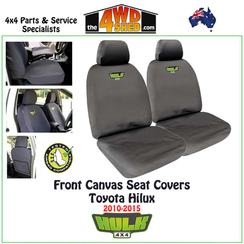 Canvas Seat Covers Toyota Hilux - Front
