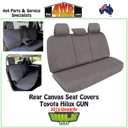 Canvas Seat Covers Toyota Hilux GUN - Rear