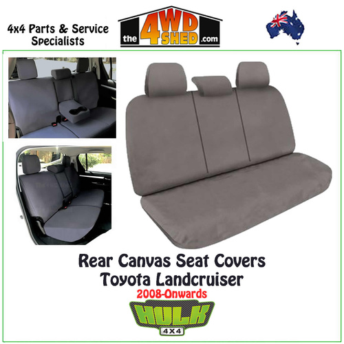 Canvas Seat Covers Toyota Landcruiser 76 78 79 Series - Rear
