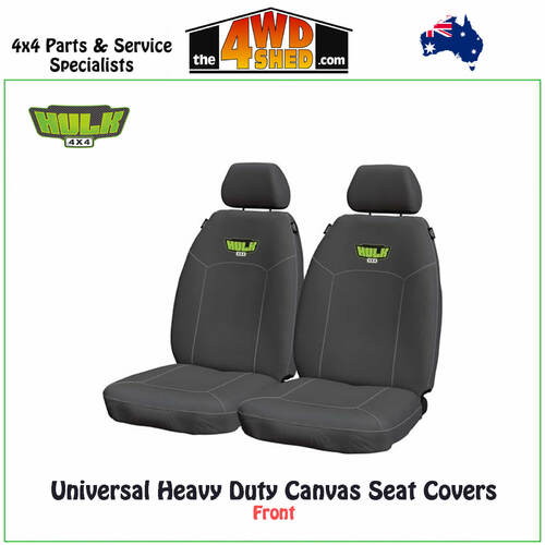 Universal Heavy Duty Canvas Seat Covers - Front