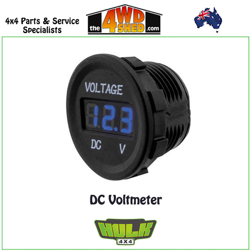 VOLTMETER-5-30v-DC-BLUE-LED-29mm-Diameter