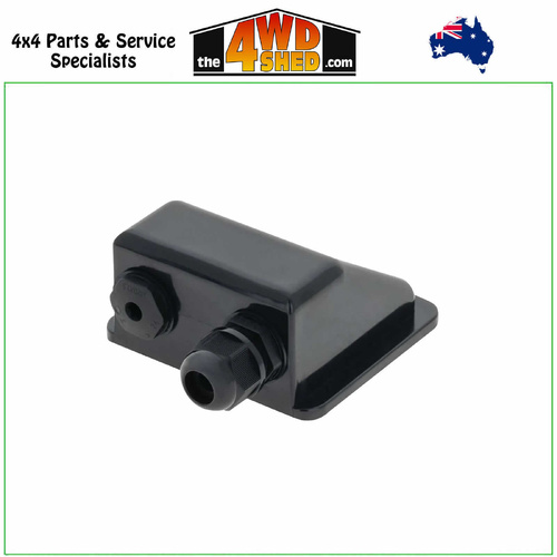 ABS Solar Cable Dual Entry Point Cover - Black