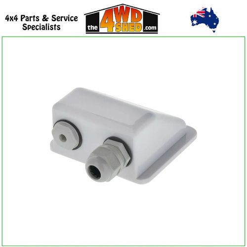 ABS Solar Cable Dual Entry Point Cover - White