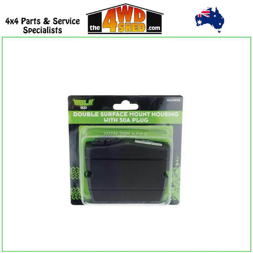 Double Surface Mount Housing with Grey Anderson Style 50A Plug & Power Socket