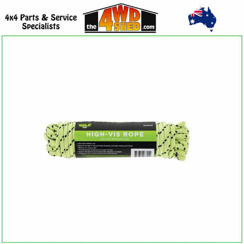 Glow in the Dark Fluro Yellow Rope 6MM X 15M