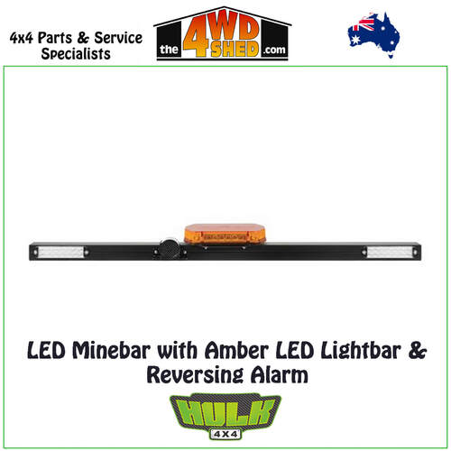 LED Minebar with Amber LED Lightbar & Reversing Alarm