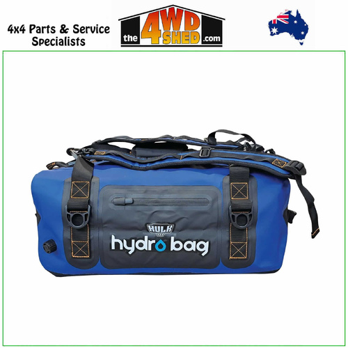Hydro Bag 40L Waterproof Duffel Adventure Bag with Shoulder Straps - Blue