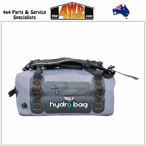 Hydro Bag 60L Waterproof Duffel Adventure Bag with Shoulder Straps - Grey