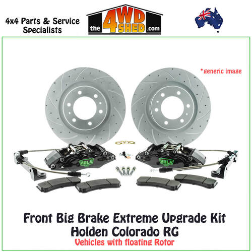 Front Big Brake Extreme Upgrade Kit Holden Colorado RG 7 Isuzu DMAX MUX