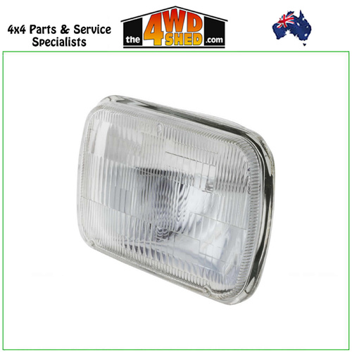 Rectangle Sealed Beam Headlight 200 x 142mm 65/55 Watt High & Low Beam 3 Pin