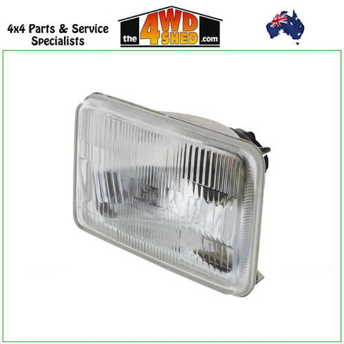 Rectangle Semi Sealed Beam Headlight 165 x 100mm H4 High & Low Beam